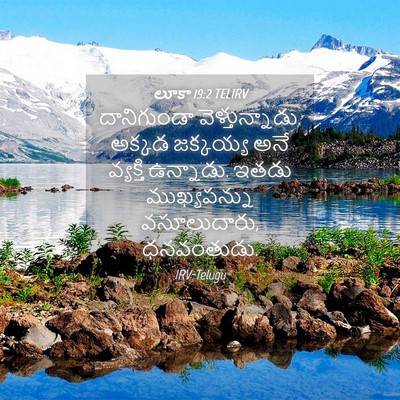 Picture 04 - లూకా 19:2 TELIRV - దానిగుండా - Bible Verse Picture