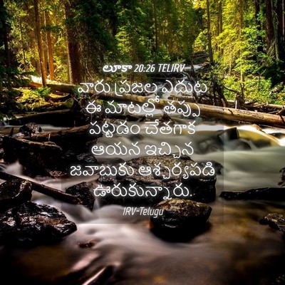 Picture 04 - లూకా 20:26 TELIRV - వారు ప్రజల ఎదుట ఈ - Bible Verse Picture