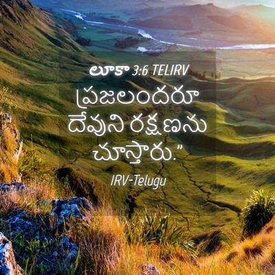 Picture 04 - లూకా 3:6 TELIRV - ప్రజలందరూ దేవుని - Bible Verse Picture