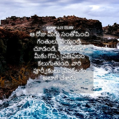 Picture 04 - లూకా 6:23 TELIRV - ఆ రోజు మీరు - Bible Verse Picture