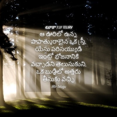 Picture 04 - లూకా 7:37 TELIRV - ఆ ఊరిలో ఉన్న - Bible Verse Picture