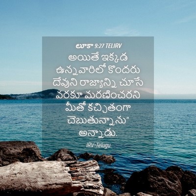 Picture 04 - లూకా 9:27 TELIRV - అయితే ఇక్కడ - Bible Verse Picture