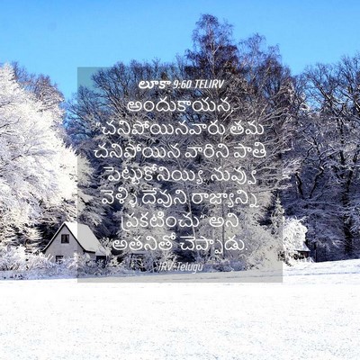 Picture 04 - లూకా 9:60 TELIRV - అందుకాయన, - Bible Verse Picture