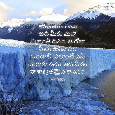 Picture 04 - లేవీకాండం 16:31 TELIRV - అది మీకు మహా - Bible Verse Picture