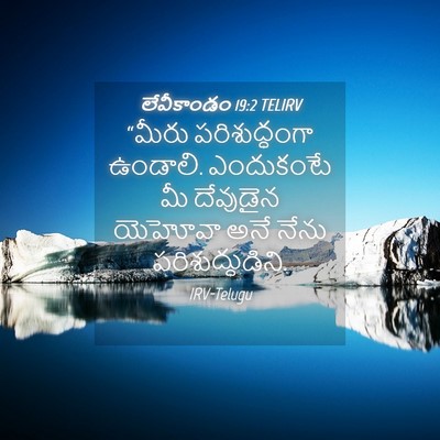 Picture 04 - లేవీకాండం 19:2 TELIRV - “మీరు పరిశుద్ధంగా - Bible Verse Picture