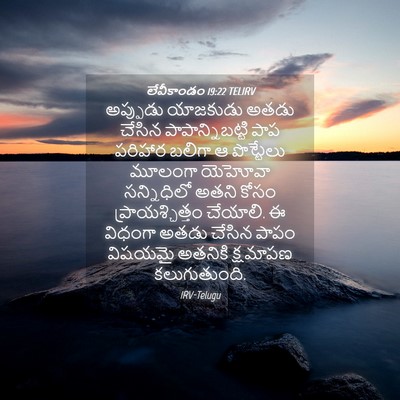 Picture 04 - లేవీకాండం 19:22 TELIRV - అప్పుడు యాజకుడు - Bible Verse Picture