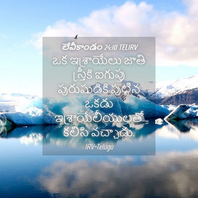 Picture 04 - లేవీకాండం 24:10 TELIRV - ఒక ఇశ్రాయేలు జాతి - Bible Verse Picture