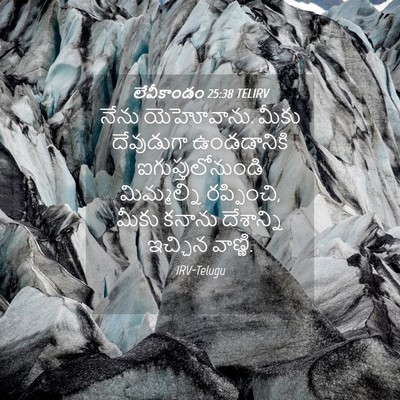 Picture 04 - లేవీకాండం 25:38 TELIRV - నేను యెహోవాను. - Bible Verse Picture