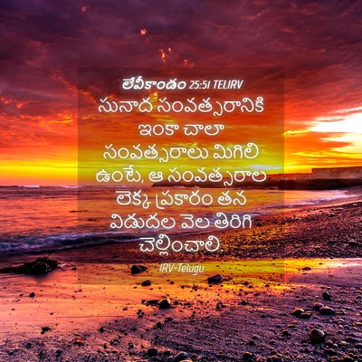 Picture 04 - లేవీకాండం 25:51 TELIRV - సునాద - Bible Verse Picture