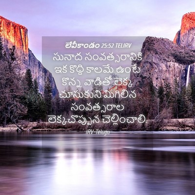 Picture 04 - లేవీకాండం 25:52 TELIRV - సునాద - Bible Verse Picture