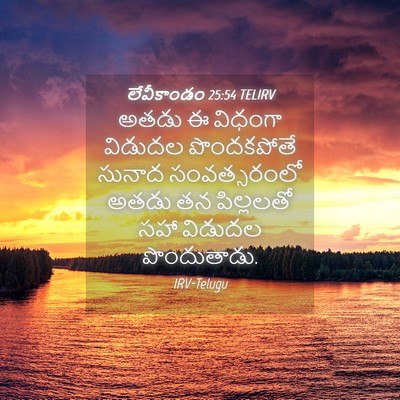 Picture 04 - లేవీకాండం 25:54 TELIRV - అతడు ఈ విధంగా - Bible Verse Picture