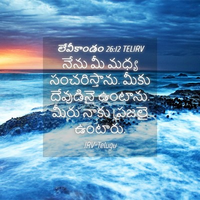 Picture 04 - లేవీకాండం 26:12 TELIRV - నేను మీ మధ్య - Bible Verse Picture