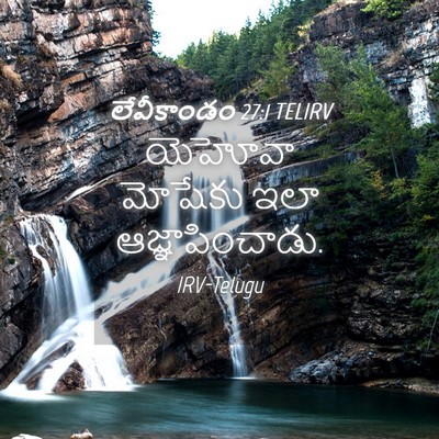 Picture 04 - లేవీకాండం 27:1 TELIRV - యెహోవా మోషేకు ఇలా - Bible Verse Picture