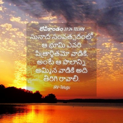 Picture 04 - లేవీకాండం 27:24 TELIRV - సునాద సంవత్సరంలో - Bible Verse Picture