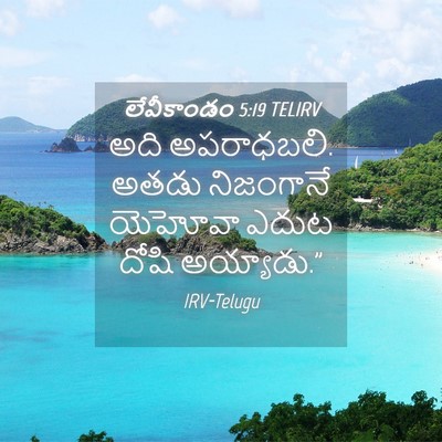 Picture 04 - లేవీకాండం 5:19 TELIRV - అది అపరాధబలి. అతడు - Bible Verse Picture