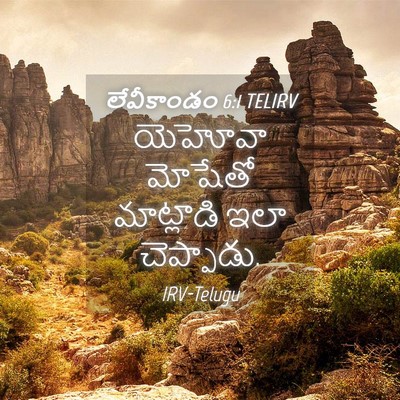 Picture 04 - లేవీకాండం 6:1 TELIRV - యెహోవా మోషేతో - Bible Verse Picture