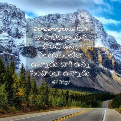 Picture 04 - విలాపవాక్యాలు 3:10 TELIRV - నా పాలిట ఆయన పొంచి - Bible Verse Picture
