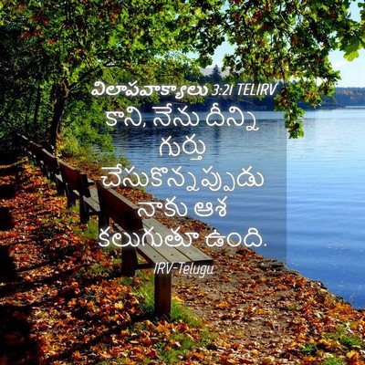 Picture 04 - విలాపవాక్యాలు 3:21 TELIRV - కాని, నేను దీన్ని - Bible Verse Picture