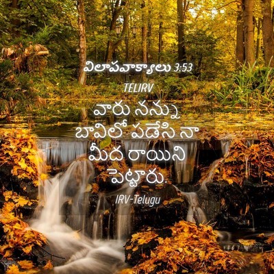 Picture 04 - విలాపవాక్యాలు 3:53 TELIRV - వారు నన్ను బావిలో - Bible Verse Picture