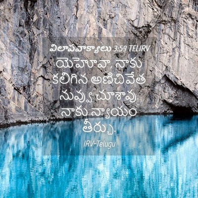 Picture 04 - విలాపవాక్యాలు 3:59 TELIRV - యెహోవా, నాకు - Bible Verse Picture