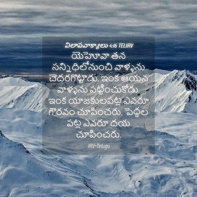 Picture 04 - విలాపవాక్యాలు 4:16 TELIRV - యెహోవా తన - Bible Verse Picture