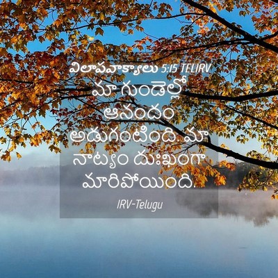 Picture 04 - విలాపవాక్యాలు 5:15 TELIRV - మా గుండెల్లో - Bible Verse Picture