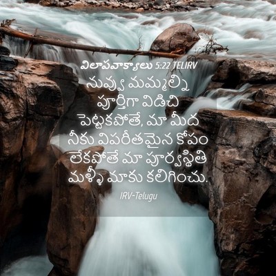 Picture 04 - విలాపవాక్యాలు 5:22 TELIRV - నువ్వు మమ్మల్ని - Bible Verse Picture