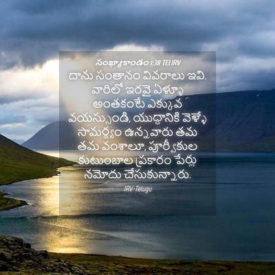 Picture 04 - సంఖ్యాకాండం 1:38 TELIRV - దాను సంతానం - Bible Verse Picture