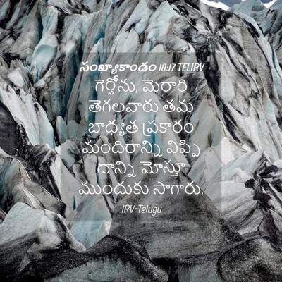 Picture 04 - సంఖ్యాకాండం 10:17 TELIRV - గెర్షోను, మెరారి - Bible Verse Picture