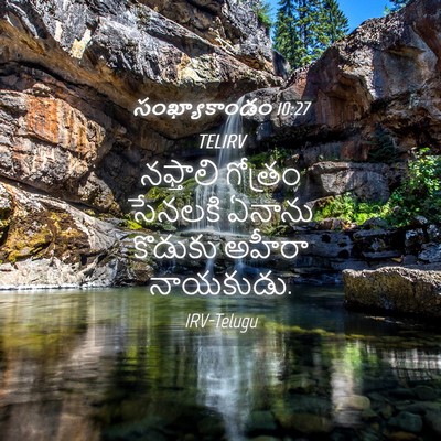 Picture 04 - సంఖ్యాకాండం 10:27 TELIRV - నఫ్తాలి గోత్రం - Bible Verse Picture