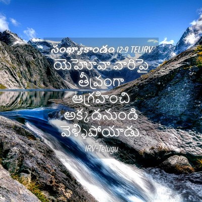 Picture 04 - సంఖ్యాకాండం 12:9 TELIRV - యెహోవా వారిపై - Bible Verse Picture