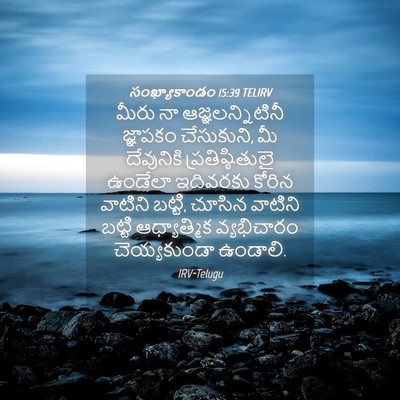 Picture 04 - సంఖ్యాకాండం 15:39 TELIRV - మీరు నా - Bible Verse Picture