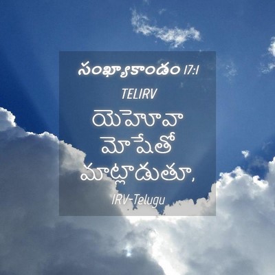 Picture 04 - సంఖ్యాకాండం 17:1 TELIRV - యెహోవా మోషేతో - Bible Verse Picture