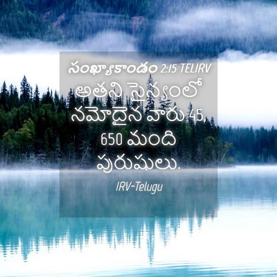 Picture 04 - సంఖ్యాకాండం 2:15 TELIRV - అతని సైన్యంలో - Bible Verse Picture