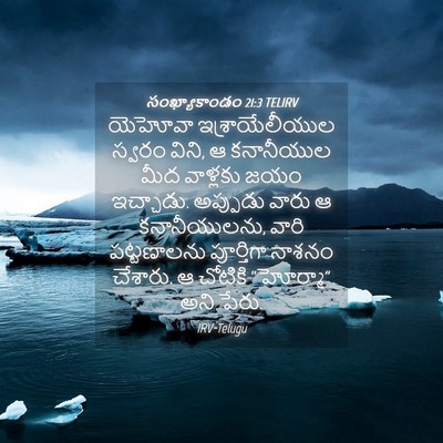 Picture 04 - సంఖ్యాకాండం 21:3 TELIRV - యెహోవా - Bible Verse Picture