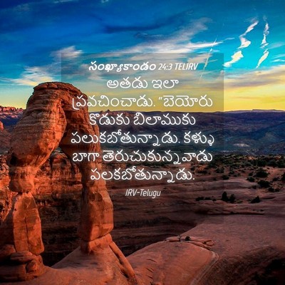 Picture 04 - సంఖ్యాకాండం 24:3 TELIRV - అతడు ఇలా - Bible Verse Picture