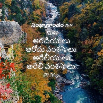 Picture 04 - సంఖ్యాకాండం 26:17 TELIRV - ఆరోదీయులు ఆరోదు - Bible Verse Picture