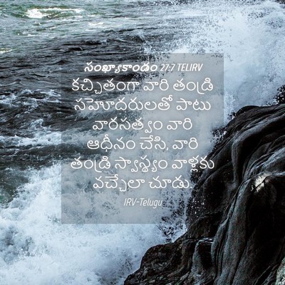 Picture 04 - సంఖ్యాకాండం 27:7 TELIRV - కచ్చితంగా వారి - Bible Verse Picture
