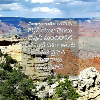 Picture 04 - సంఖ్యాకాండం 3:23 TELIRV - గెర్షోనీయుల తెగలు - Bible Verse Picture