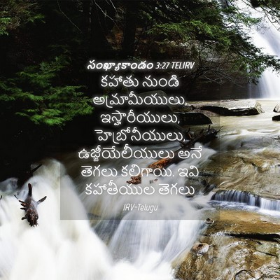 Picture 04 - సంఖ్యాకాండం 3:27 TELIRV - కహాతు నుండి - Bible Verse Picture