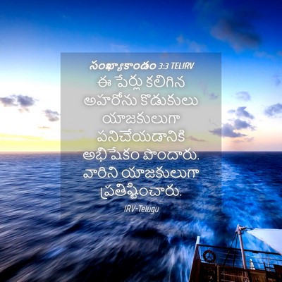 Picture 04 - సంఖ్యాకాండం 3:3 TELIRV - ఈ పేర్లు కలిగిన - Bible Verse Picture