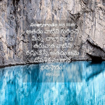 Picture 04 - సంఖ్యాకాండం 30:15 TELIRV - అతడు వాటిని - Bible Verse Picture