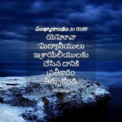 Picture 04 - సంఖ్యాకాండం 31:1 TELIRV - యెహోవా - Bible Verse Picture