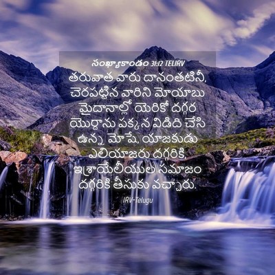 Picture 04 - సంఖ్యాకాండం 31:12 TELIRV - తరువాత వారు - Bible Verse Picture