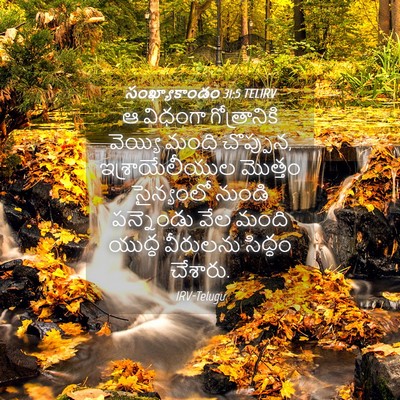 Picture 04 - సంఖ్యాకాండం 31:5 TELIRV - ఆ విధంగా - Bible Verse Picture