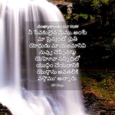 Picture 04 - సంఖ్యాకాండం 32:27 TELIRV - నీ సేవకులైన మేము, - Bible Verse Picture