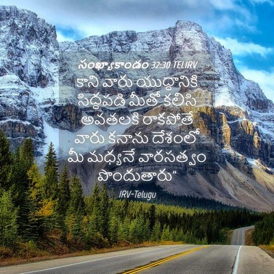 Picture 04 - సంఖ్యాకాండం 32:30 TELIRV - కాని వారు - Bible Verse Picture