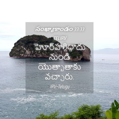 Picture 04 - సంఖ్యాకాండం 33:33 TELIRV - హోర్‌హగ్గిద్గాదు - Bible Verse Picture