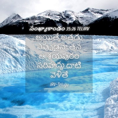 Picture 04 - సంఖ్యాకాండం 35:26 TELIRV - అయితే అతడు - Bible Verse Picture