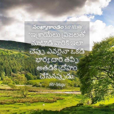 Picture 04 - సంఖ్యాకాండం 5:12 TELIRV - “ఇశ్రాయేలు - Bible Verse Picture
